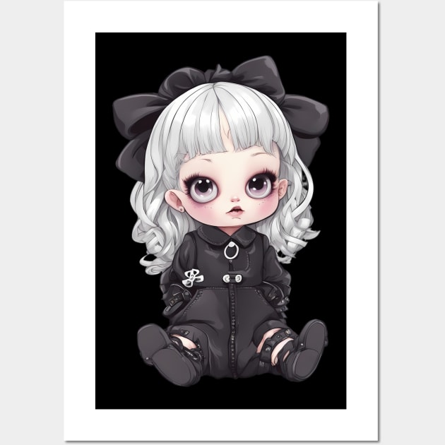 Kawaii Goth Wall Art by animegirlnft